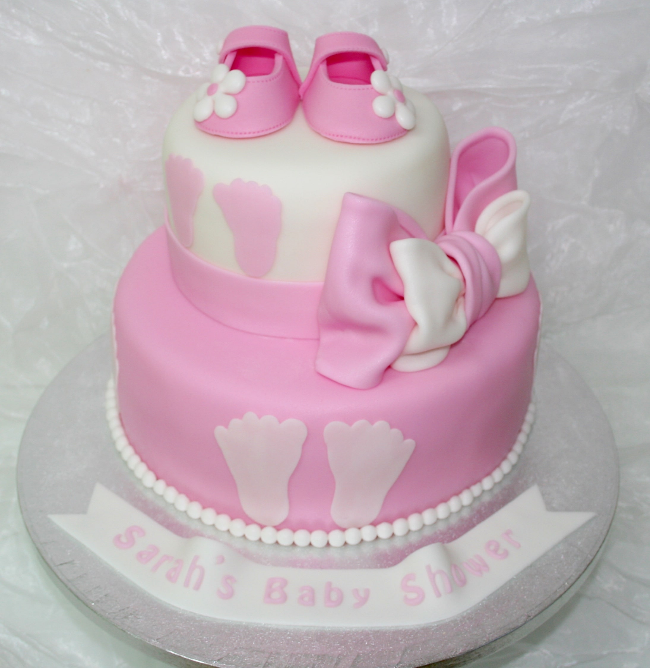 Baby Mädchen Torte mit Schuhen