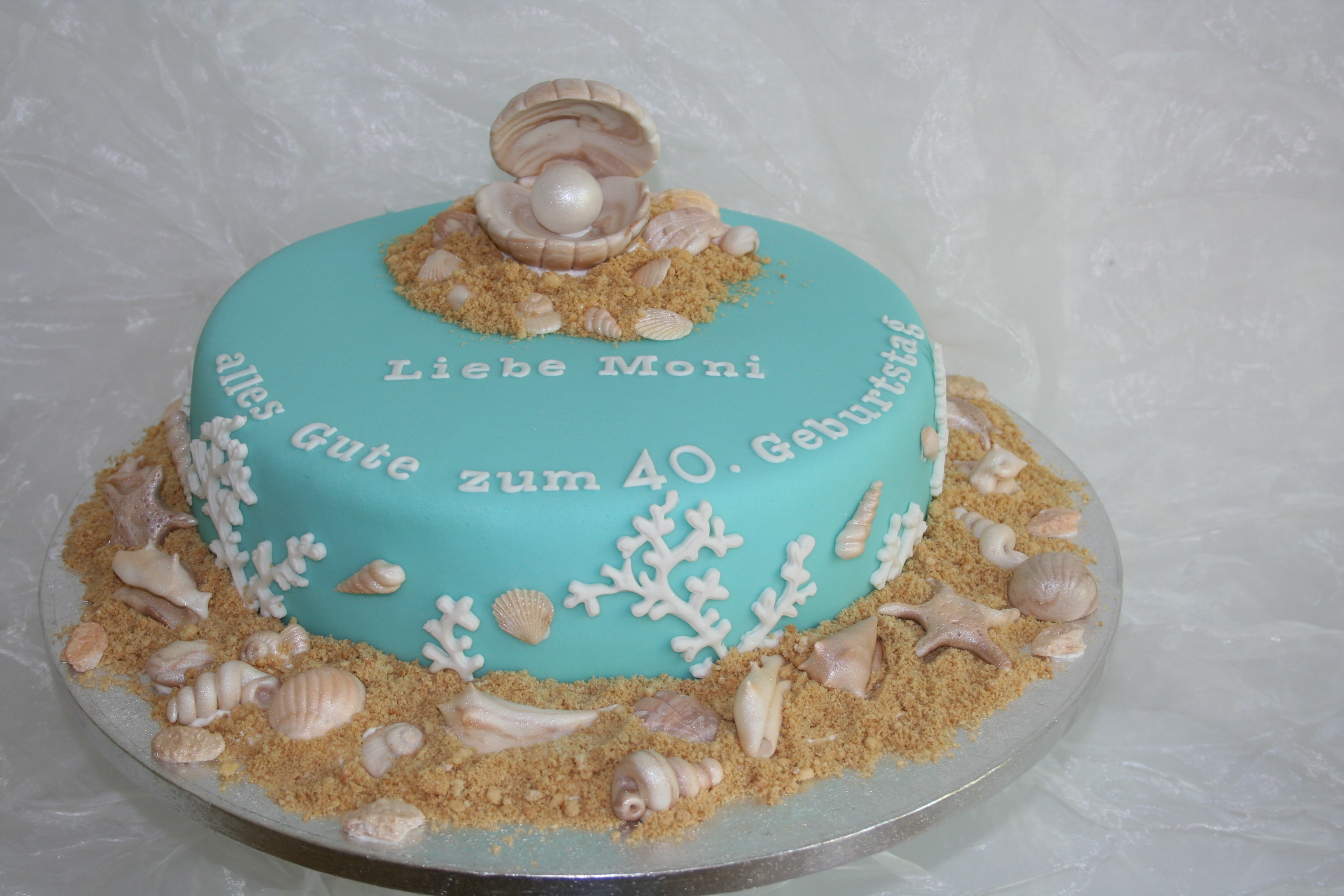 Ozean-Torte Moni 40. Geburtstag