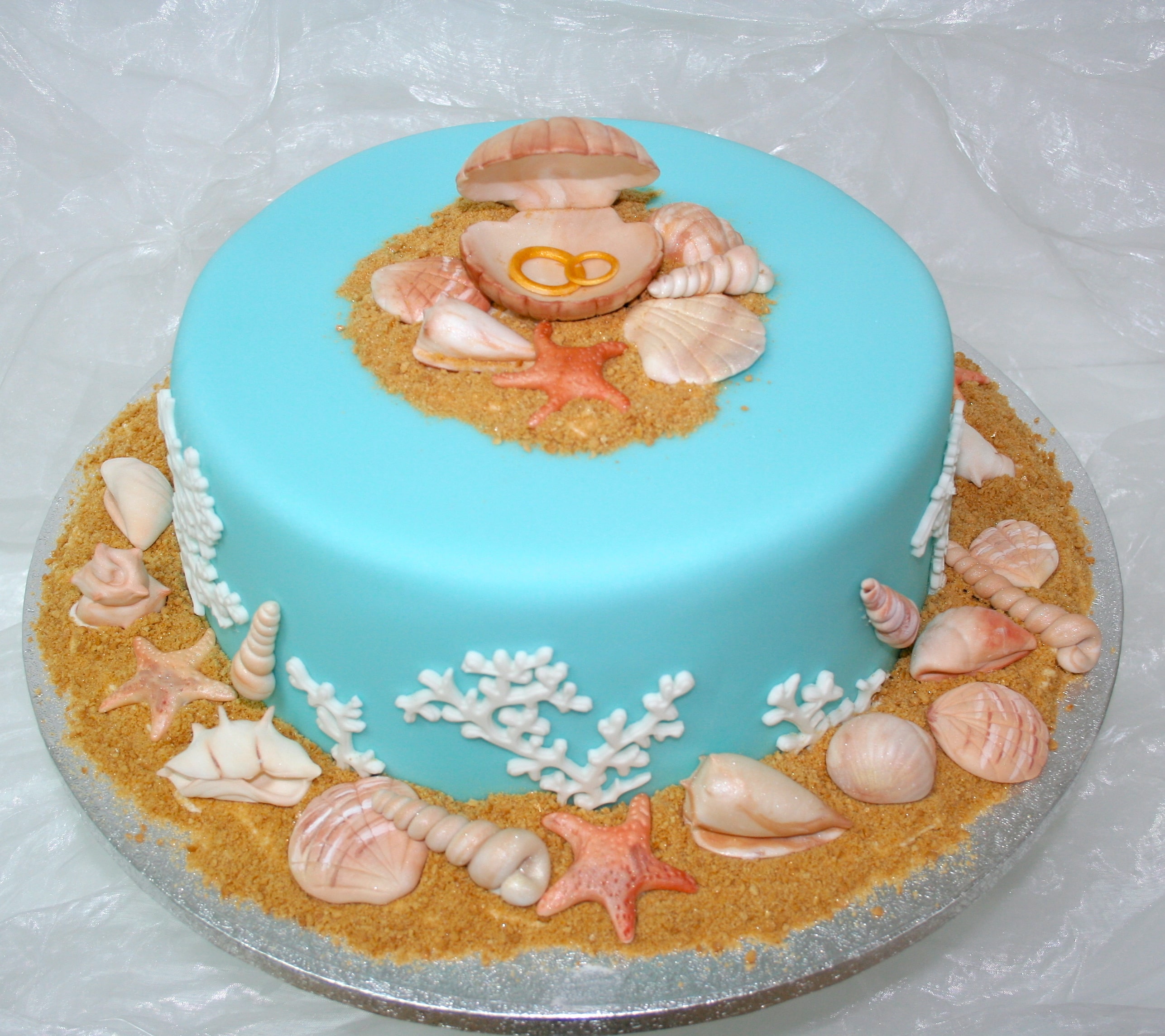 Unterwasser Muschel-Torte